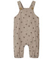 Lil' Atelier Latzhosen - Cord - NbfNola - Grey Morn/Floral