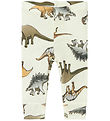 Name It Leggings - Wool - NbmWillitus - Snow White w. Dinosaurs