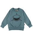 DYR-Cph Sweatshirt - Animal Bellow - Blue Grey Outline Shark