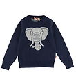 DYR-Cph Blússa - Dyractic Cotton Peysa - Dk Dökkblátt Fíll
