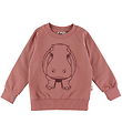 DYR-Cph Sweatshirt - Animal Bellow - Antique Rose Outline Hippo