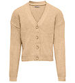 Kids Only Cardigan - Knitted - KogMandy - Beige