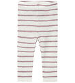 Name It Leggings - Wool - Noos - NbfWang - Snow White/Purple Dov