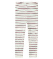 Name It Leggings - Wool - Noos - NmfWang - Snow White/Purple Dov