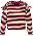 Tommy Hilfiger Bluse - Stripe - Deep Rouge Stripe