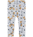 Name It Leggings - ull - NbmWillit - Grátt Dawn/AOP