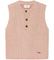 Hust and Claire Waistcoat - Knitted - Wool - Edi - Rose Cloud