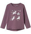 Name It Blouse - NmfVix - Arctic Dusk w. Glitter