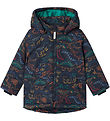 Name It Fóðraður jakki - NmmMax - Dark Sapphire/Dino Line