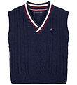 Tommy Hilfiger Väst - Stickad - Global Chenille - Desert Sky