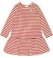 Petit Piao Kjóll - Rib - Modal - Chili Pepper/Dark Offwhite