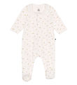 Petit Bateau Nightsuit - Velvet - White/Pink