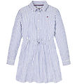 Tommy Hilfiger Kleid - Ithaka - Mid Blue/Optik White