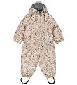 Mikk-Line Snowsuit - PU - Recycled - Doeskin w. Flowers