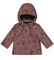 Mikk-Line Winter Coat - Recycled - Twilight Mauve w. Flowers