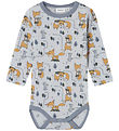 Name It Bodysuit L/æ - Wool - NbmWillit - Gray Dawn/AOP