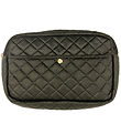 Fan Palm Toiletry Bag - Large - Quilted Velvet - Palm Green