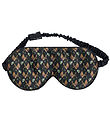 Fan Palm Sleeping mask - Silk - Black Hummingbird