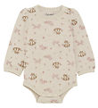 CeLaVi Bodysuit L/æ - Wool/Viscose - Starling w. Fox