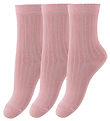 Minipop Socken - Bambus - 3er-Pack - Rose