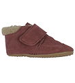 Pom Pom Leder-Krabbelschuhe Mit Futter - Hirte Klettband - Burgu