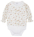 Hust and Claire Hemdbody L/æ - Bernadette - Sugar m. Blumen