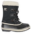 Sorel Kuldastígvél - Yoot Pac Nylon - Svart M. Hvítur