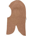 CeLaVi Balaklava - Ull/Bomull - Dubbel - Stickad - Tawny Brown J