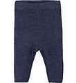CeLaVi Leggings - Wool - Knitted - Naval Academy Melange