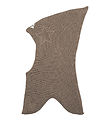 Racing Kids Balaclava - Wool/Cotton - 2-layer - Light Taupe Mela