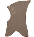 Racing Kids Balaclava - Wool/Cotton - 2-layer - Brown Birch Bark