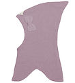 Racing Kids Balaclava - Wool/Cotton - 2-layer - Elderberry w. Du