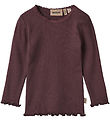 Wheat Blouse - Rib - Reese - Eggplant
