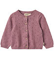 Wheat Cardigan - Strick - Maia - Lavender Dawn m. Lochmuster