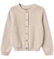 Wheat Cardigan - Prjónað - Magnella - Offwhite M. Mynsturprjón
