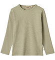Wheat Blouse - Rib - Rise - Green Tea