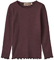 Wheat Blouse - Rib - Reese - Eggplant