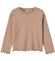 Wheat Bluse - Rib - Else - Nougat Rose