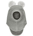Huttelihut Balaclava - Wool - 2-layer - Medium+ Grey Melange w. 