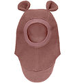 Huttelihut Balaclava - Wool - 2-layer - Withered Rose w. Ears