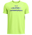 Under Armour T-shirt - Tech Split Wordmark - Morph Green