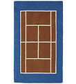 OYOY Blanket - Tennis Blanket - 150x88 cm - Caramel/Optic Blue