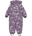 Minymo Snowsuit - Orchid Haze w. Flowers