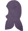 Minymo Balaclava - Wool/Cotton - 2-layer - Purple Sage