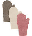 Minymo Mittens - Wool - 3-Pack - Dusty Rose