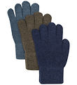 Minymo Gloves - Wool - 3-Pack - Parisian Night