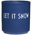 Design Letters Cup - Favorite - Let It Snow - Midnight Blue