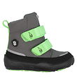 Bottes d'Hiver Affenzahn - Tex - Confortable - Gris/Vert Fluo