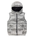 Levis Padded Gilet w. Fleece - Reversible - Silver/Black