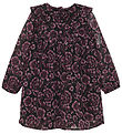 Creamie Klänning - Flower Dot - Black